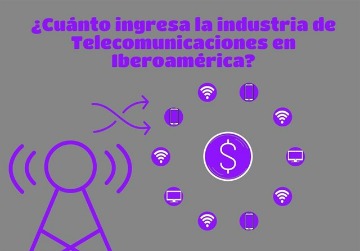 ¿Cuánto ingresa la industria de telecomunicaciones en Iberoamérica?