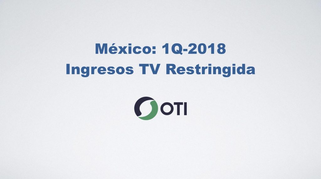 México: Ingresos TV restringida