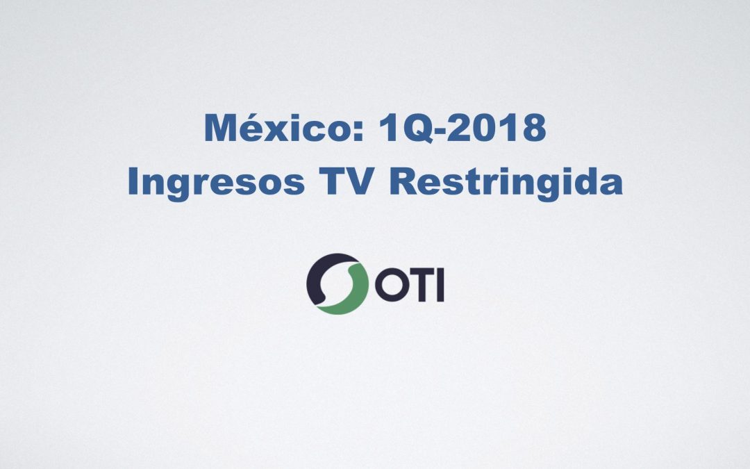 México: Ingresos TV restringida