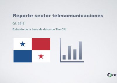 Panamá: 1Q-2018 Sector Telecomunicaciones