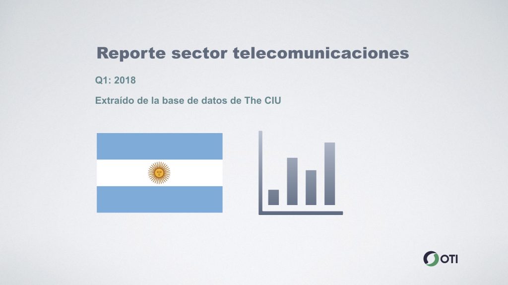 Argentina: 1Q-2018 Sector Telecomunicaciones